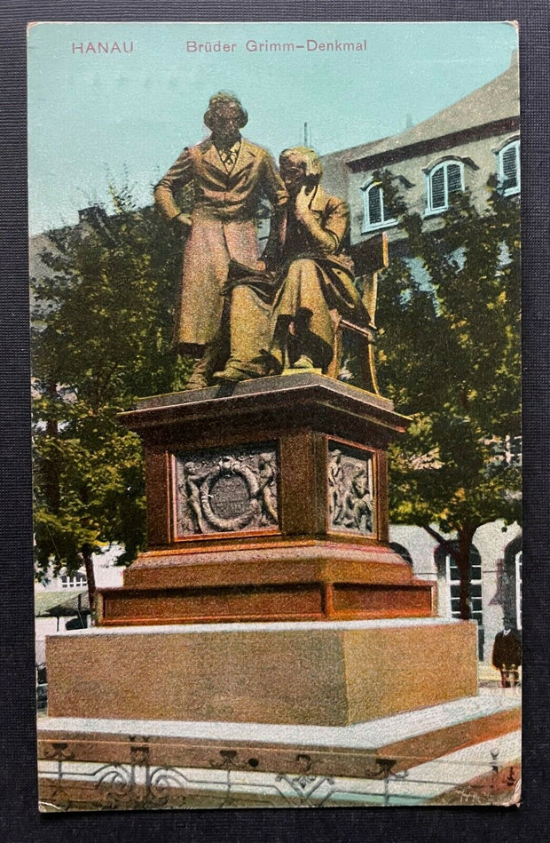 Hanau Brüder Grimm National Denkmal Doppel Statue Hessen Deutschland 400456 TH