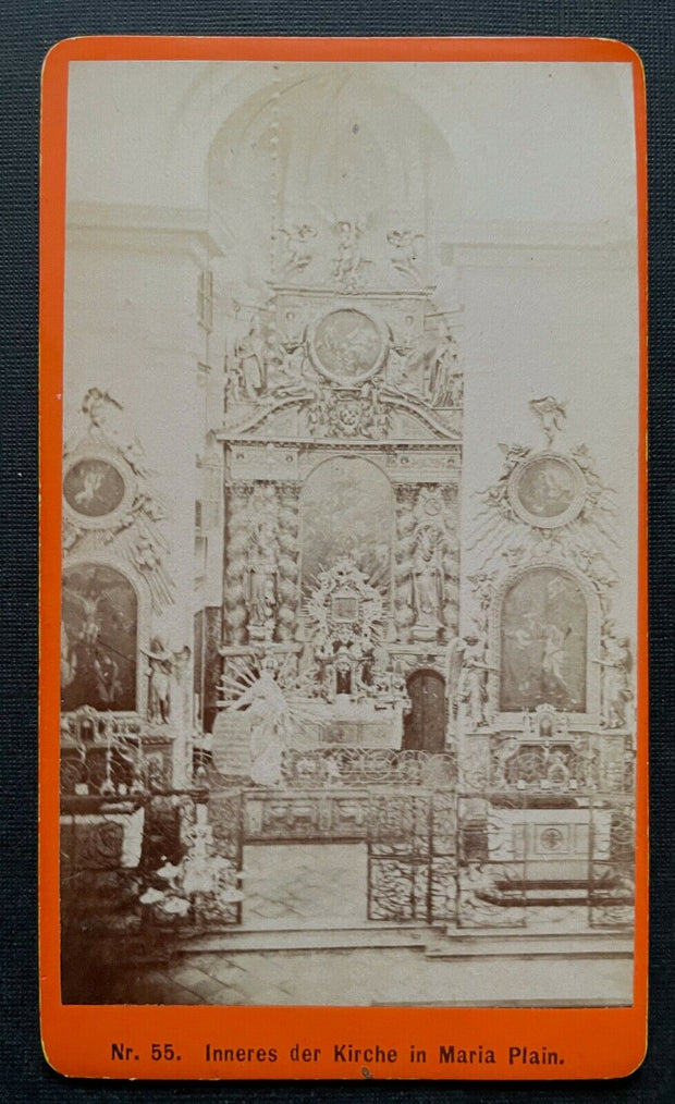 Foto Inneres Kirche Maria Plain Altar Czurda & Keller Salzburg ca.10,4x6cm PR