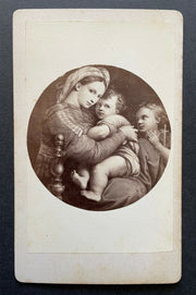 Foto Raffael Madonna della Sedia Christus Bild Florenz Italien ca.10,1x6,2cm PR