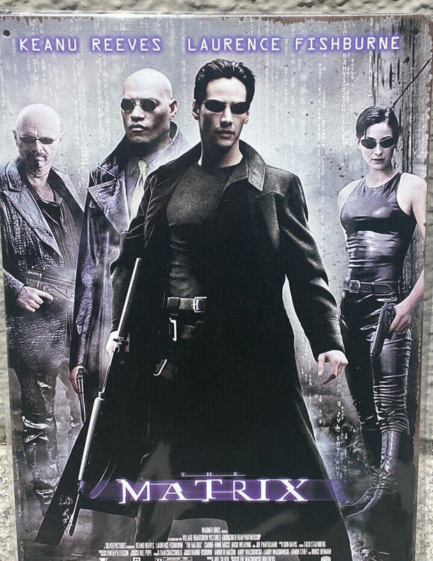 Matrix Keanu Reeves Film Schild 30x20 70014