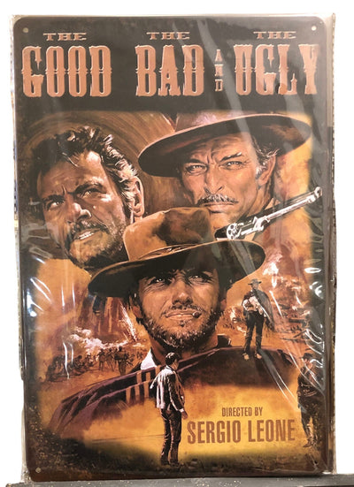 Nostalgie Vintage Retro Blechschild "The Good The Bad The Ugly" 30x20    900202