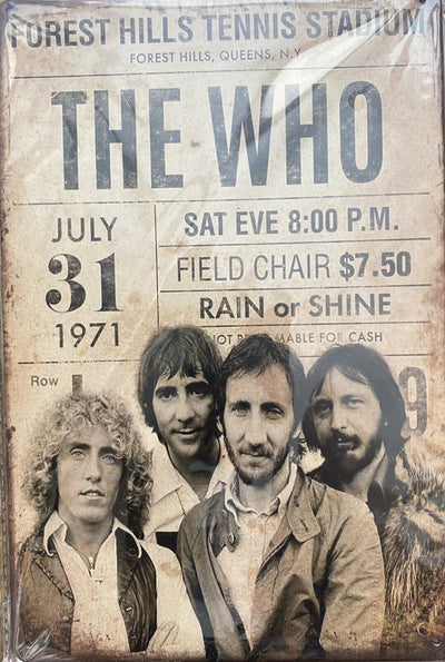 The Who Musik Band Schild 30x20