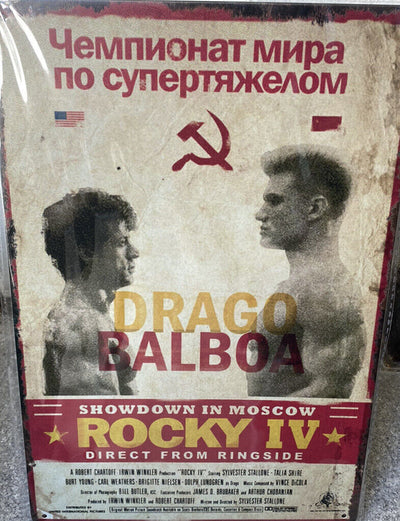 Rocky IV Drago Balbao Film Schild 30x20 70025