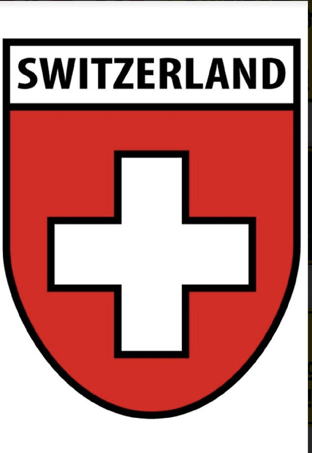 Schild Wappen Switzerland Suisse Schweiz  12x18/20x30/30x40 Blech oder Holz