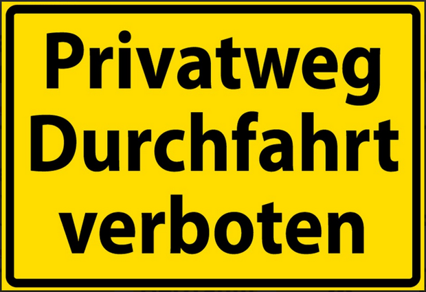 Nostalgie Schild Privatweg Durchfahrt verboten 12x18/20x30/30x40 Blech od.Holz