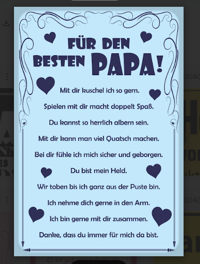 Nostalgie Schild Familie Für den besten Papa 12x18/ 20x30 /30 x 40 Blech od.Holz