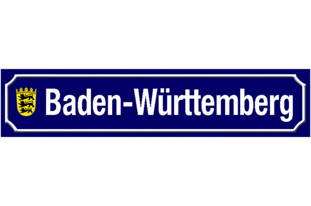 Schild Baden Württemberg Deutschland Ort Straße Platz 46 x 10 Blech od. Holz