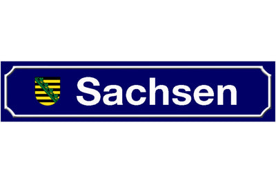 Schild Sachsen Deutschland Bundesland Ort Straße Platz 46 x 10 Blech od. Holz