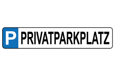 Schild Privat Parkplatz Parken Anwohner Reserviert Haus 46 x 10 Blech od. Holz