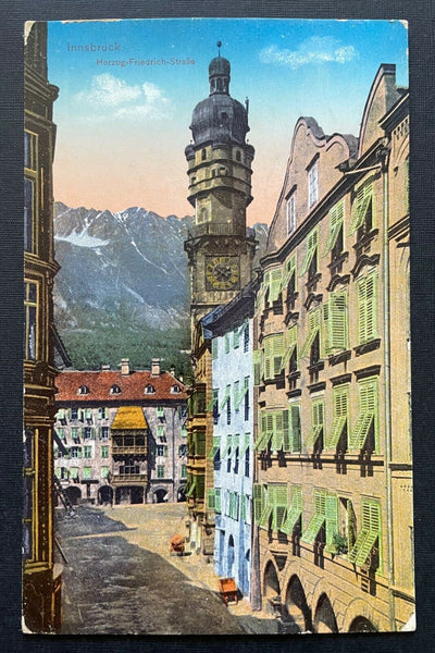 Innsbruck Herzog-Friedrich-Straße Stadt Gasse Uhrturm Tirol Österreich 402374 TH