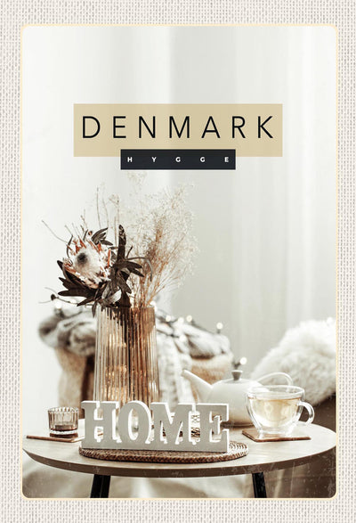 Schild Spruch Hygge Denmark Dänemark Home Zuhause Tee JW