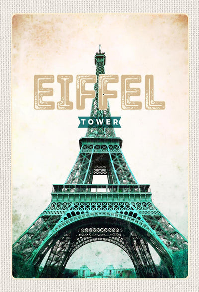 Schild Spruch Eiffel Tower Eiffelturm Paris Frankreich JW
