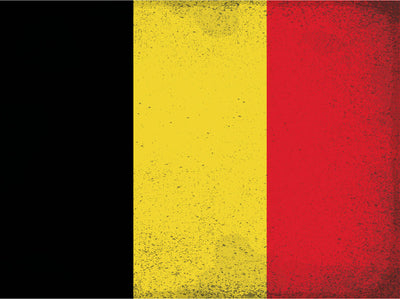 Schild Spruch Nationalflagge Belgien JW