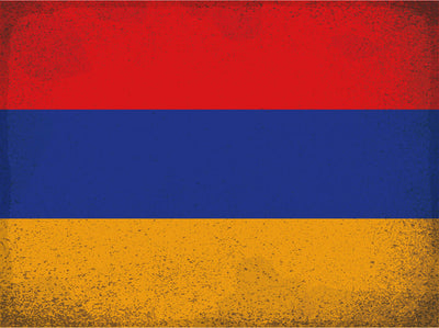 Schild Spruch Nationalflagge Armenien JW