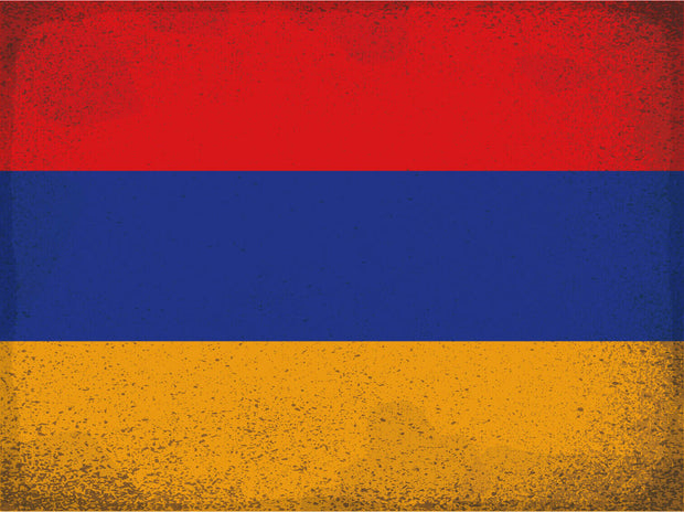Schild Spruch Nationalflagge Armenien JW