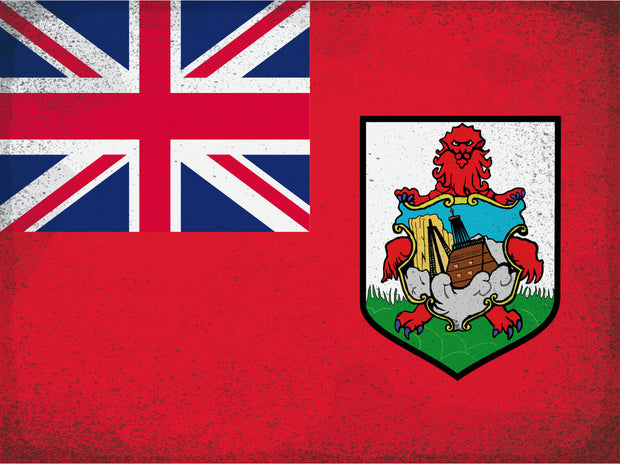 Schild Spruch Flagge Bermuda JW