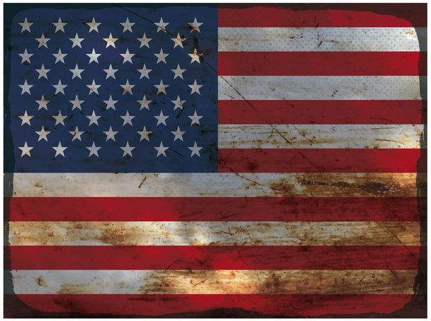Schild Spruch Nationalflagge Vereinigte Staaten von Amerika JW