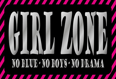 Schild Spruch Girl Zone No Blue No Boys No Drama Mädchen Bereich Kein Drama JW