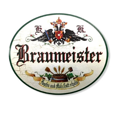 KuK Nostalgie Holzschild Braumeister Bier Schild