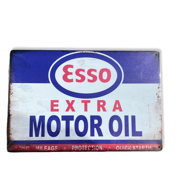 Nostalgie Vintage Retro Esso motor Oil Blech 30x20 16758